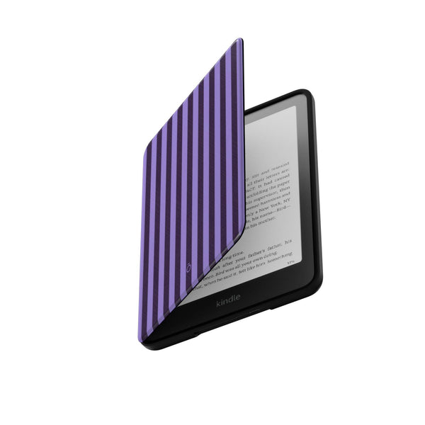 Orchid Purple Stripe Kindle Case