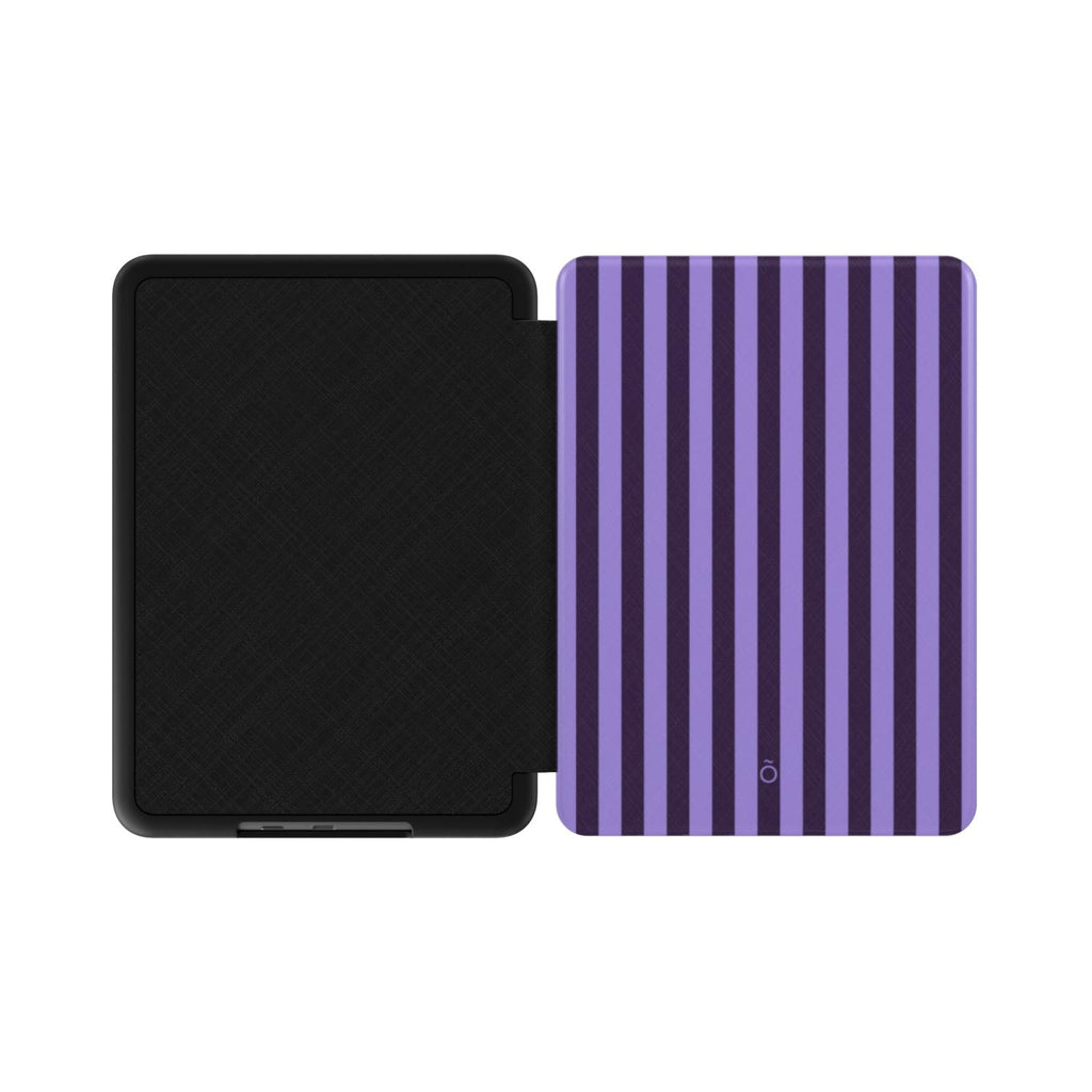 Orchid Purple Stripe Kindle Case