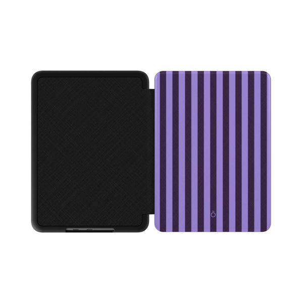 Orchid Purple Stripe Kindle Case