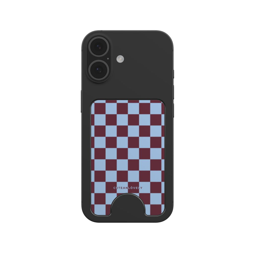 Regal Checkered MagSafe Wallet Stand