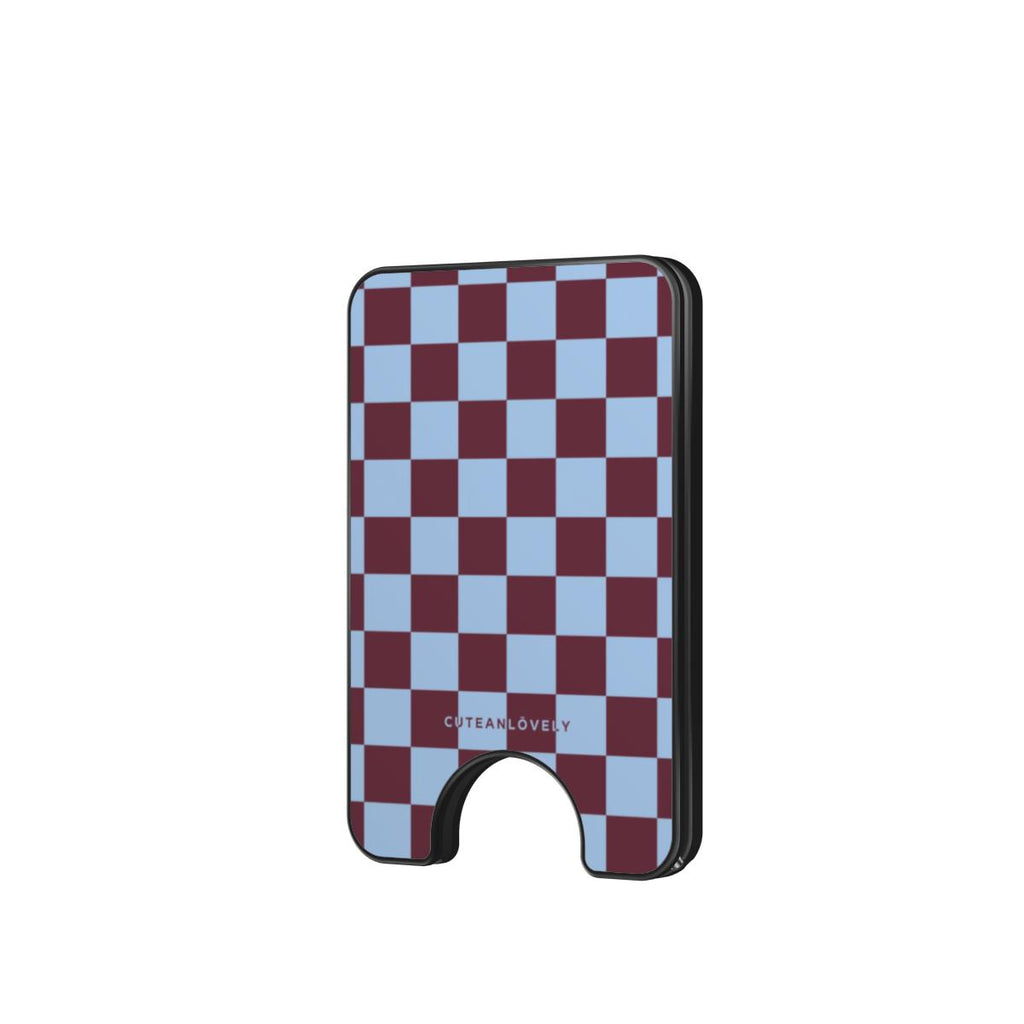 Regal Checkered MagSafe Wallet Stand