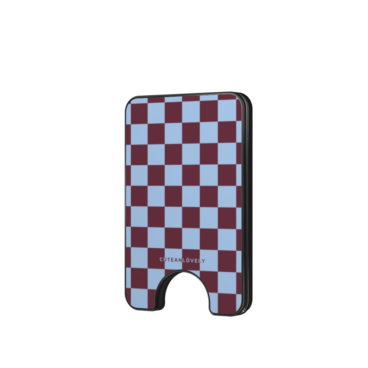 Regal Checkered MagSafe Wallet Stand