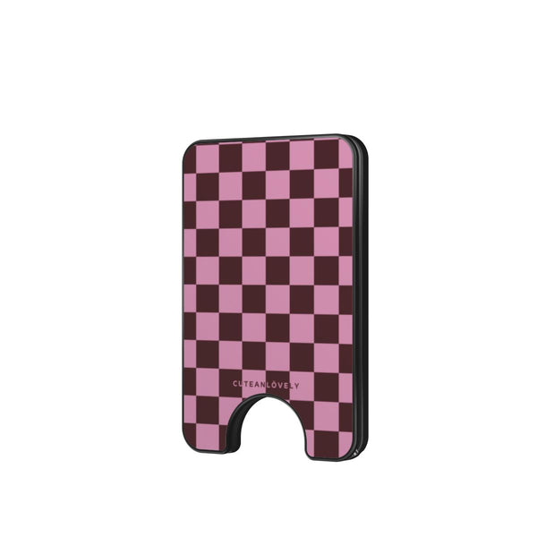 BonBon Checkered MagSafe Wallet Stand