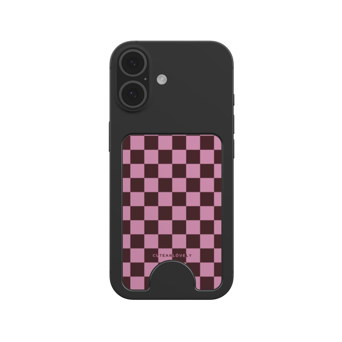 BonBon Checkered MagSafe Wallet Stand