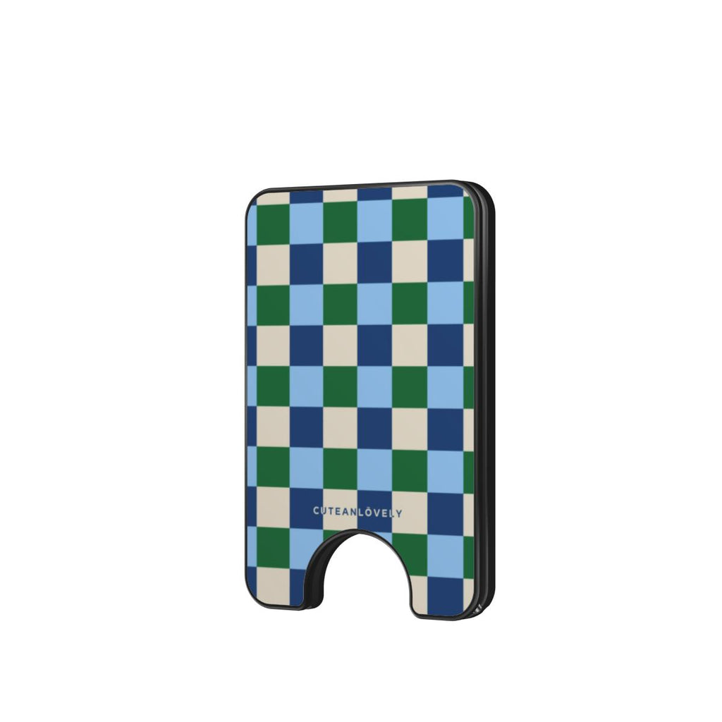 Varsity Checkered MagSafe Wallet Stand