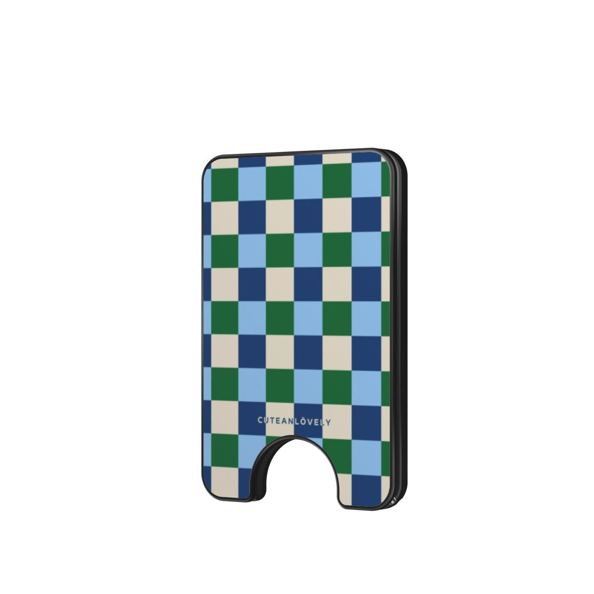 Varsity Checkered MagSafe Wallet Stand