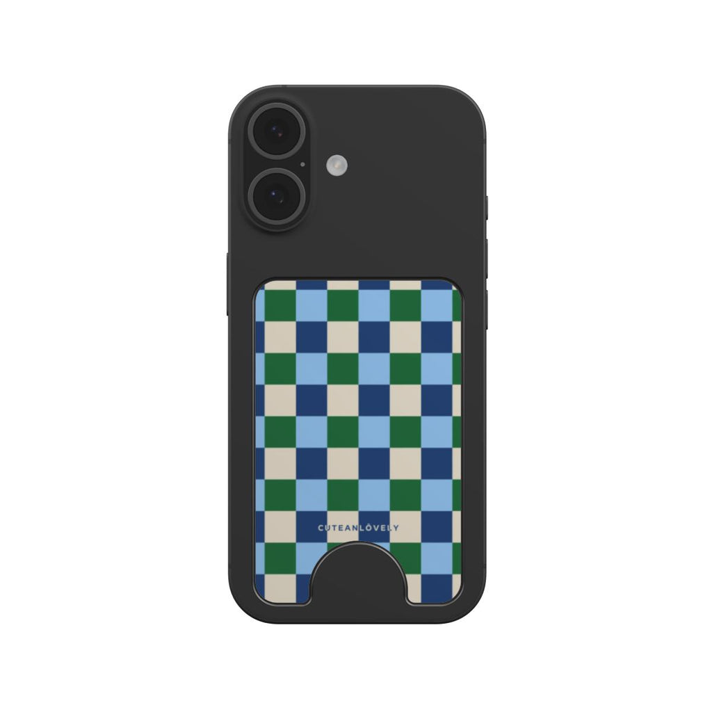 Varsity Checkered MagSafe Wallet Stand