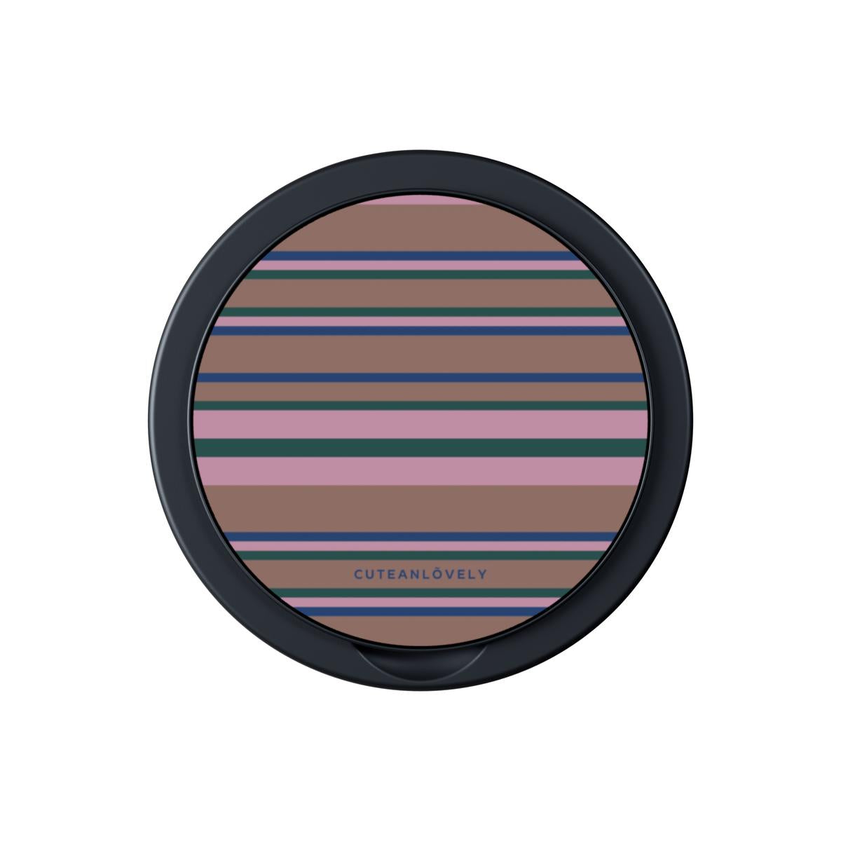 Pastel Retro Stripe MagSafe Phone Grip Stand Main image