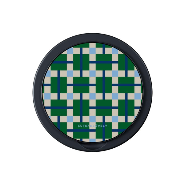 Tapestry Geometric MagSafe Phone Grip Stand
