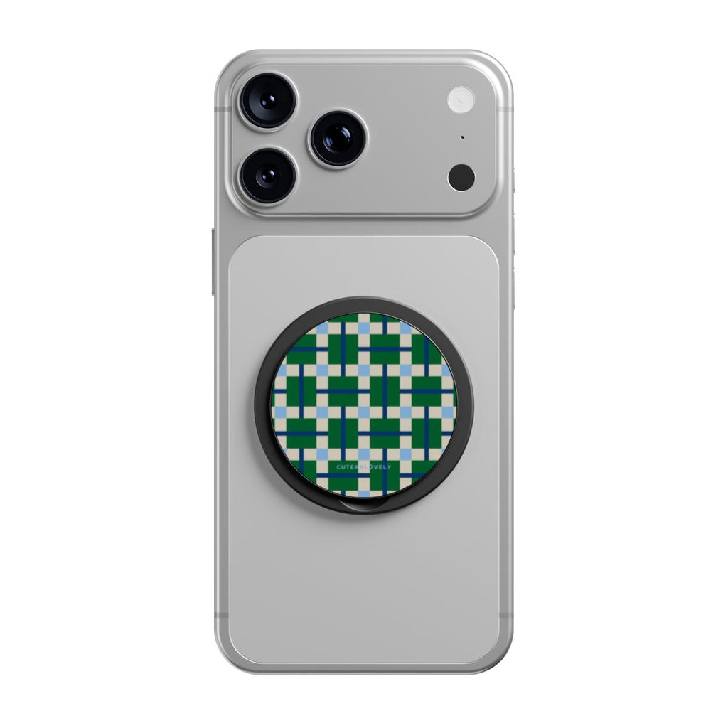 Tapestry Geometric MagSafe Phone Grip Stand