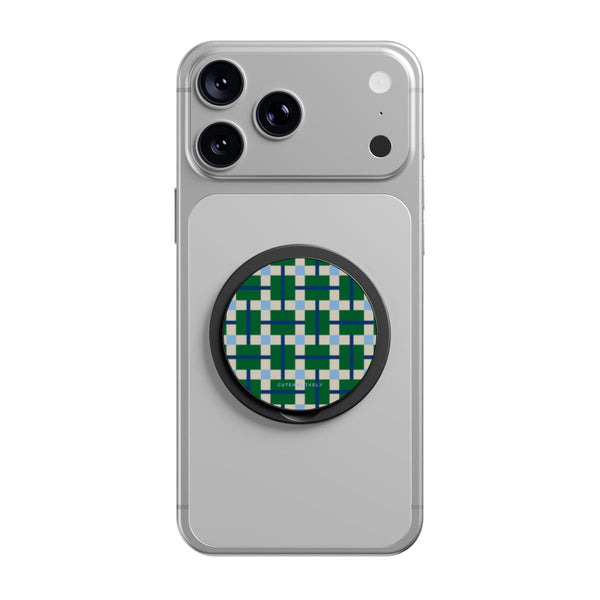 Tapestry Geometric MagSafe Phone Grip Stand