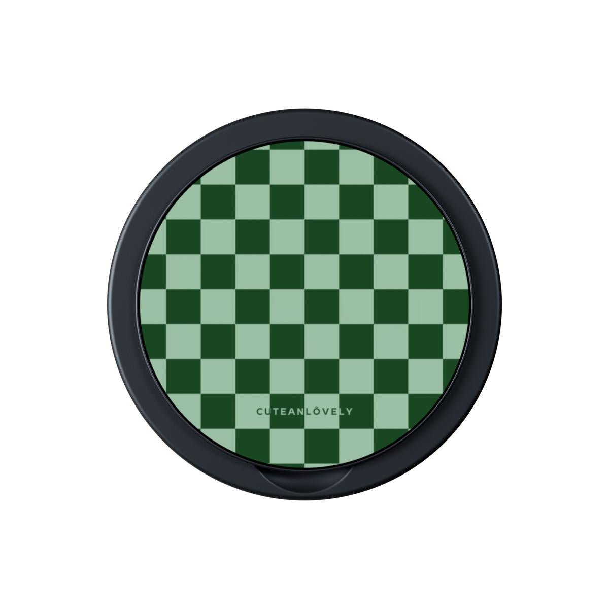 Matcha Checkered MagSafe Phone Grip Stand