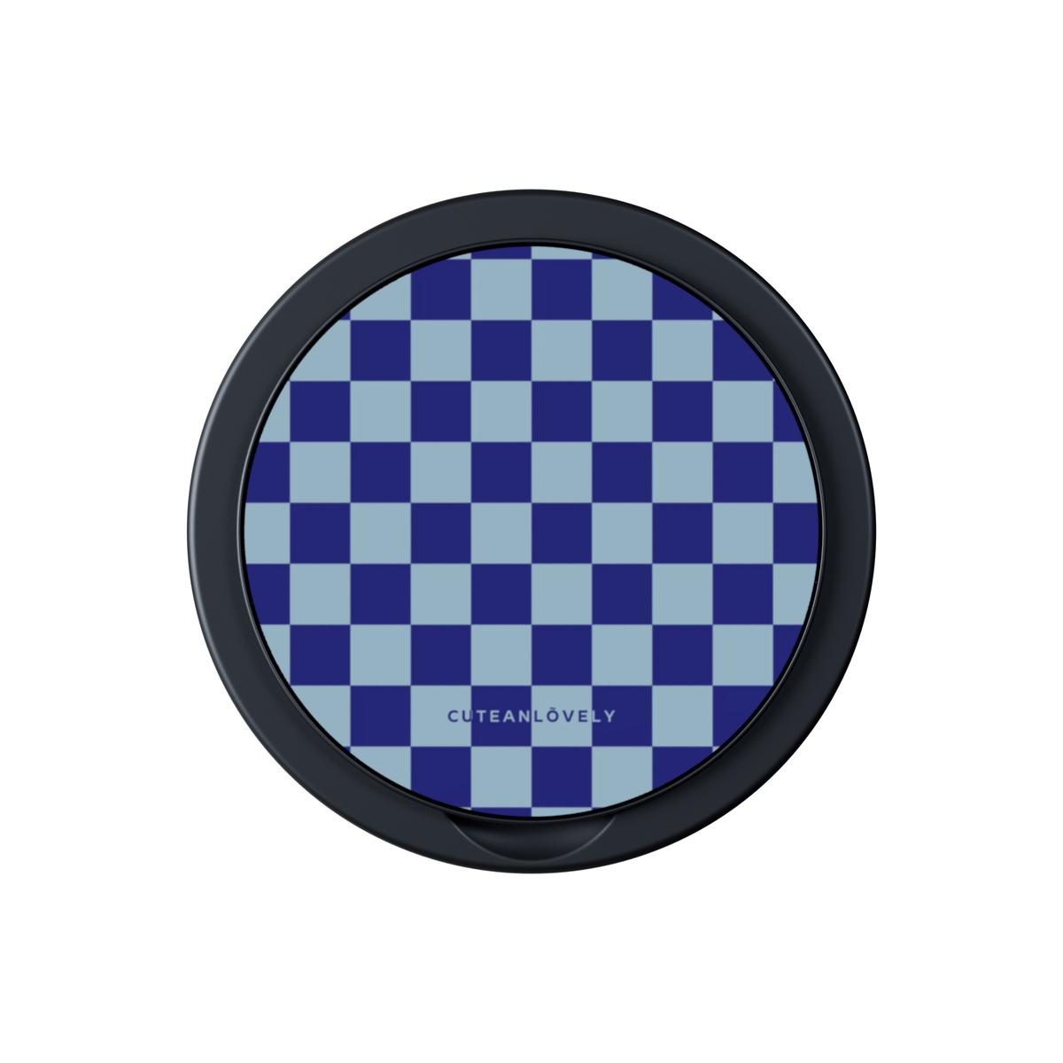 Cobalt Checkered MagSafe Phone Grip Stand Main image