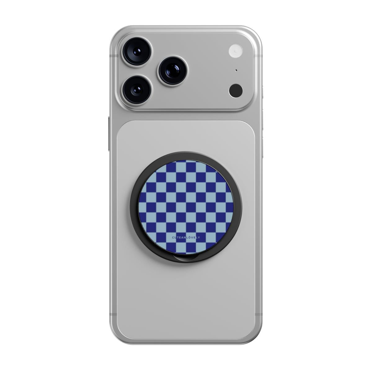 Cobalt Checkered MagSafe Phone Grip Stand Secondary image