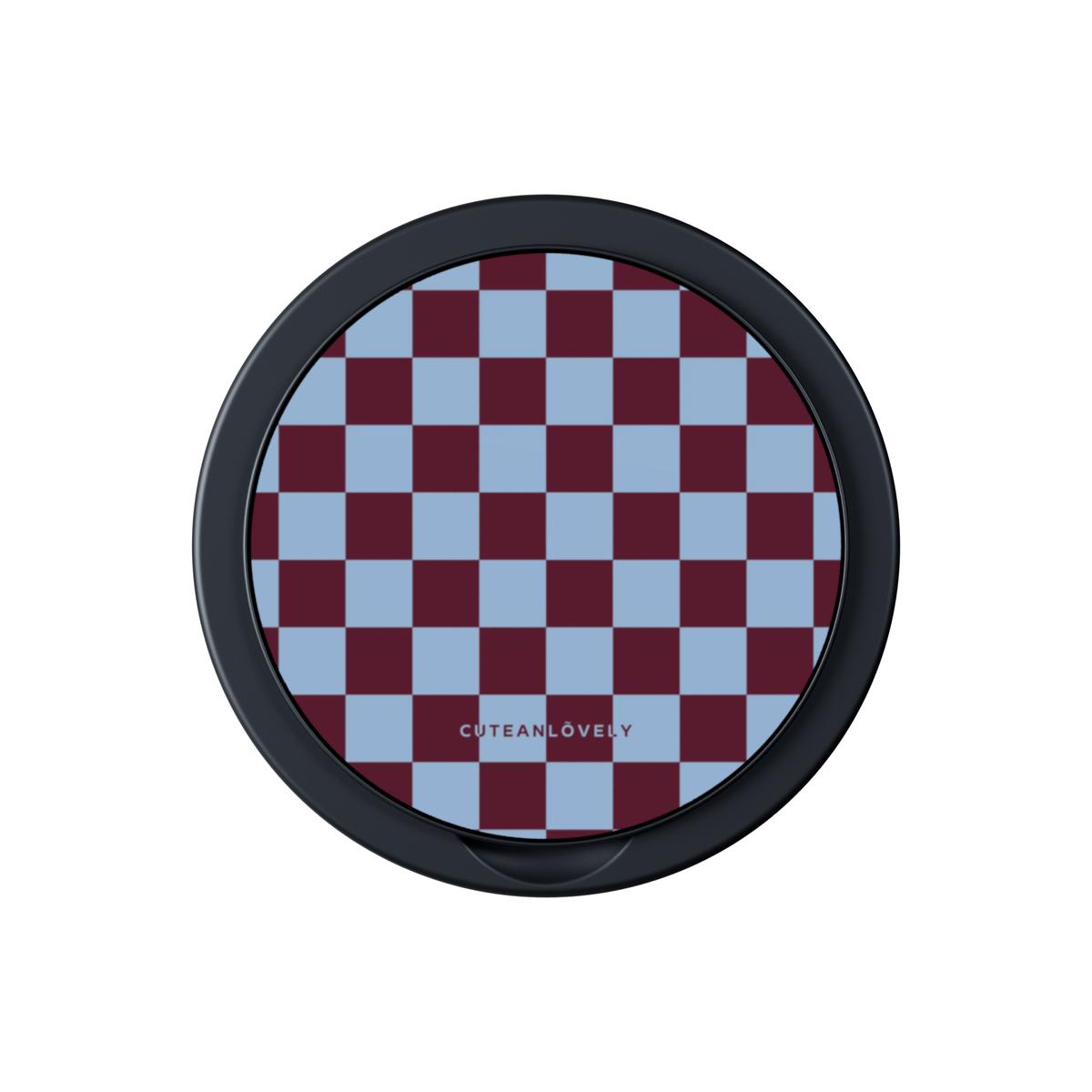 Regal Checkered MagSafe Phone Grip Stand