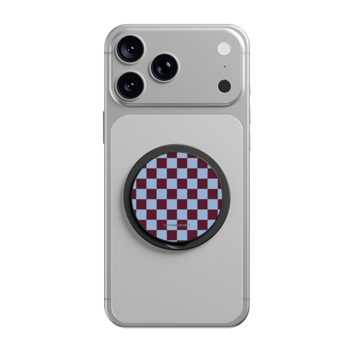 Regal Checkered MagSafe Phone Grip Stand Secondary image