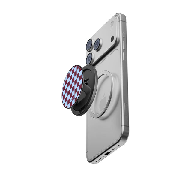 Regal Checkered MagSafe Phone Grip Stand