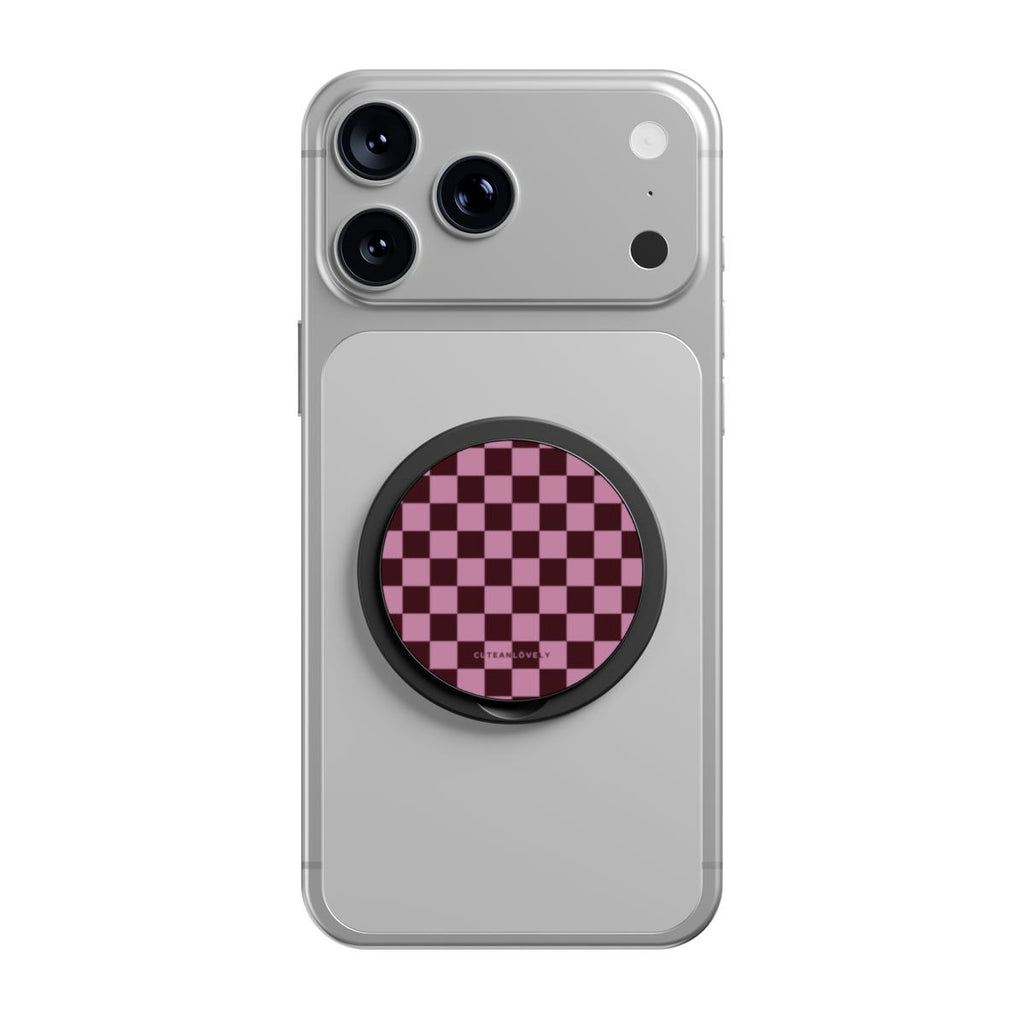 BonBon Checkered MagSafe Phone Grip Stand