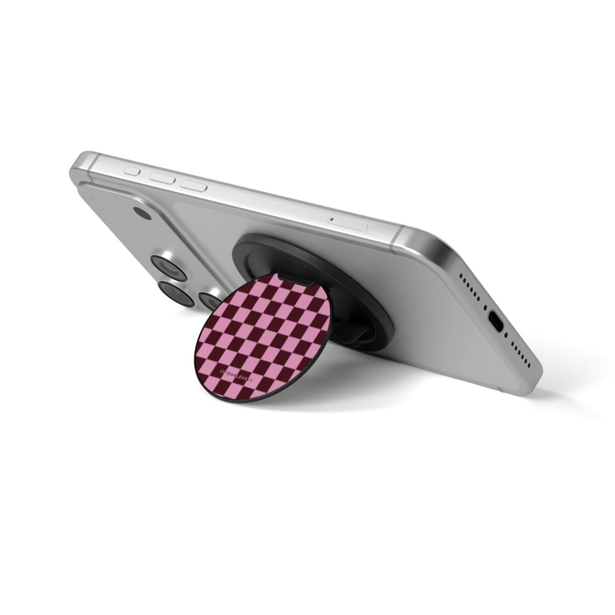 BonBon Checkered MagSafe Phone Grip Stand