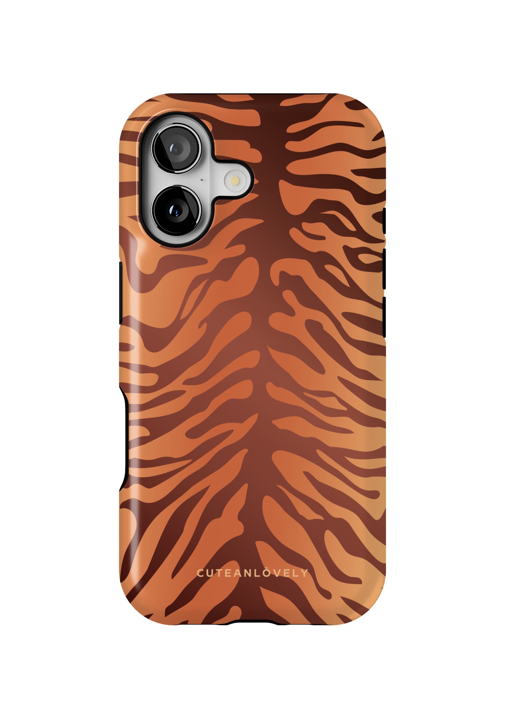 CUTEANLOVELY Amber Tiger Print MagSafe iPhone 17 Case MagSafe Compatible Main image
