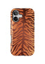 CUTEANLOVELY Amber Tiger Print MagSafe iPhone 17 Case MagSafe Compatible