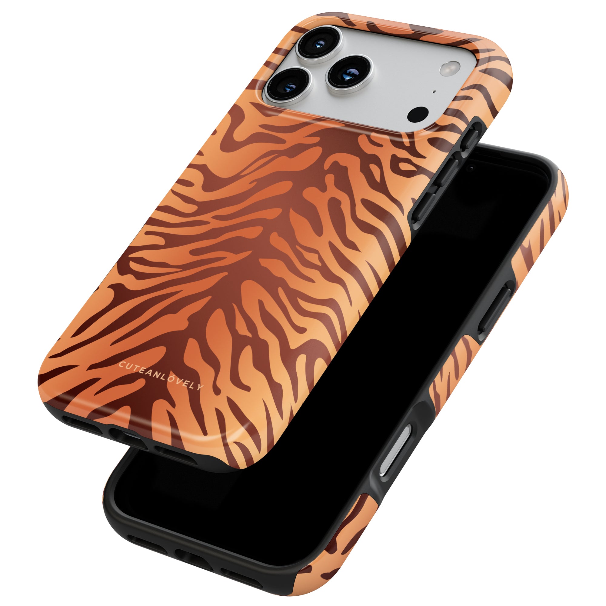 Amber Tiger Print MagSafe iPhone Case Secondary image