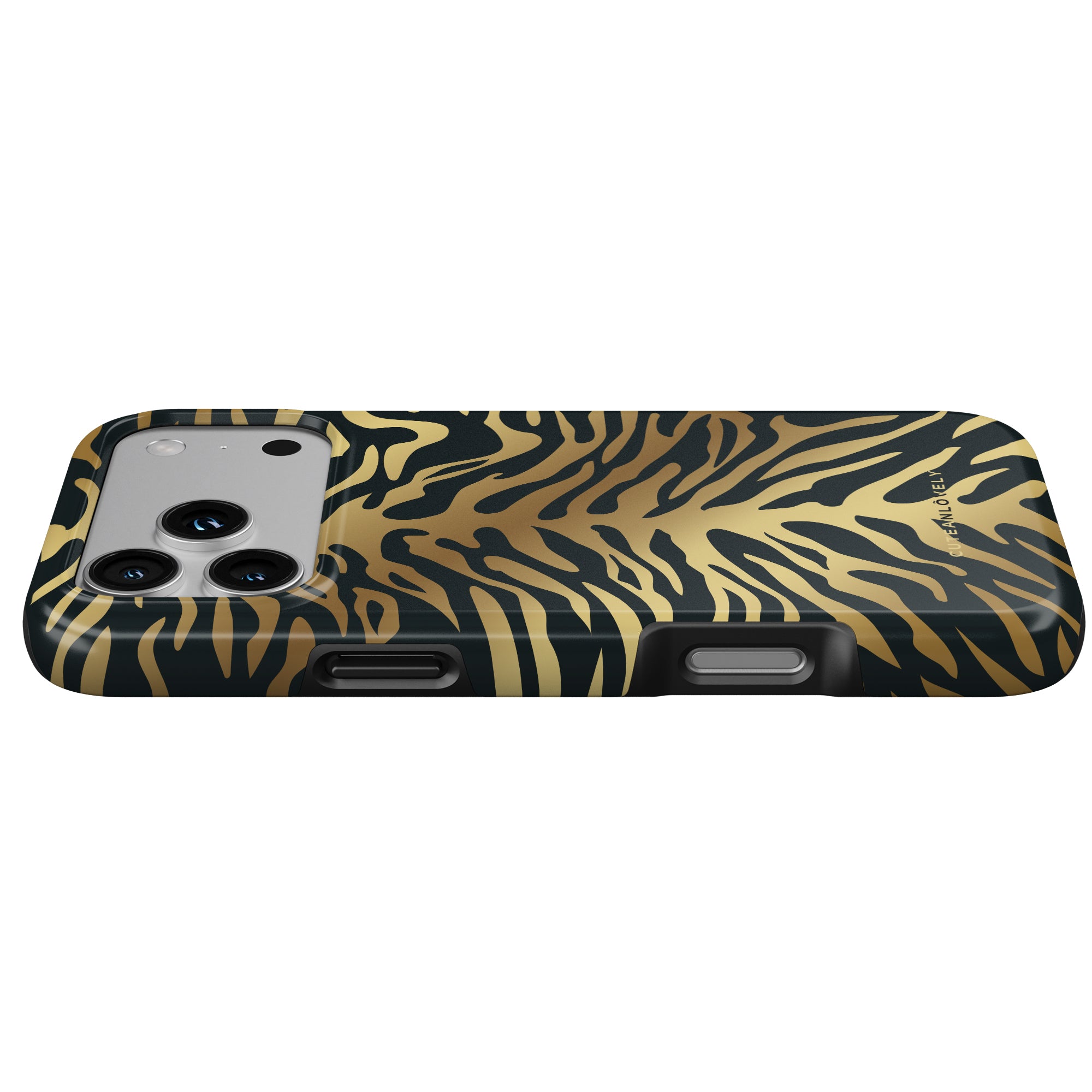 CUTEANLOVELY Bengal Tiger Print MagSafe iPhone 17 Pro Case MagSafe Compatible Button View