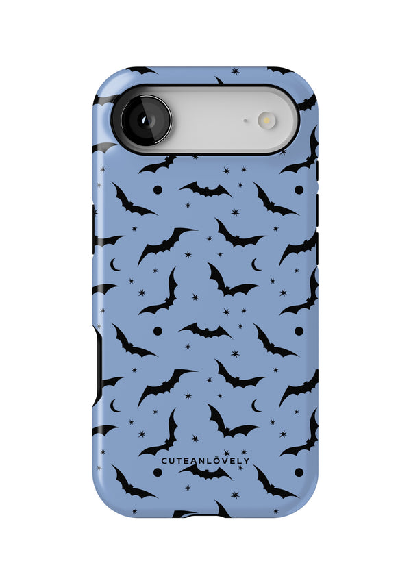 CUTEANLOVELY Blue Bats MagSafe iPhone Case - iPhone 17 Air - Back View