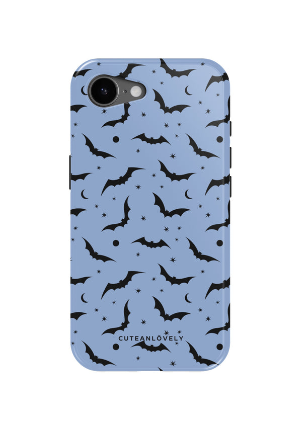 CUTEANLOVELY Blue Bats MagSafe iPhone Case - iPhone 17e - Back View