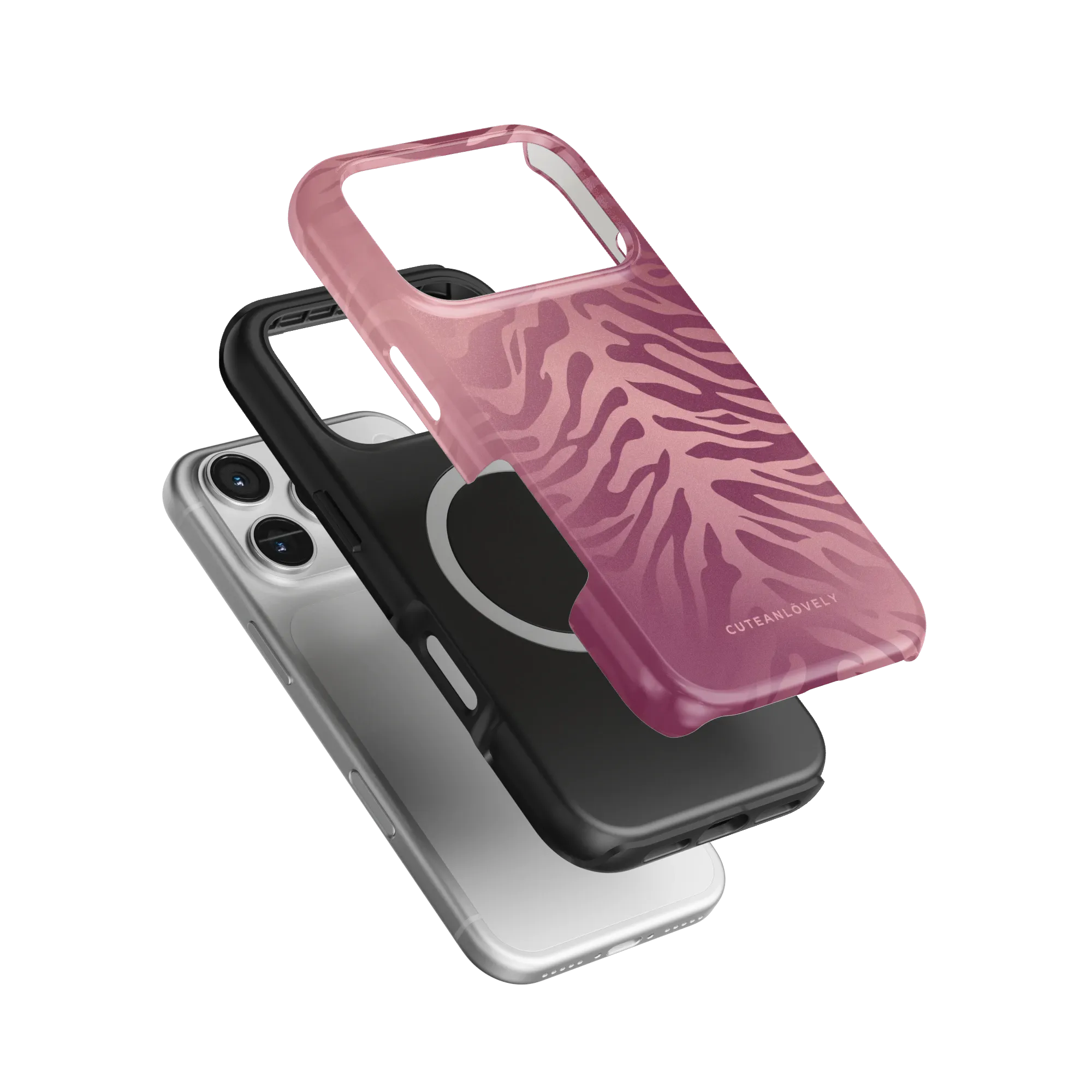 Blush Tiger Print MagSafe iPhone Case Secondary image