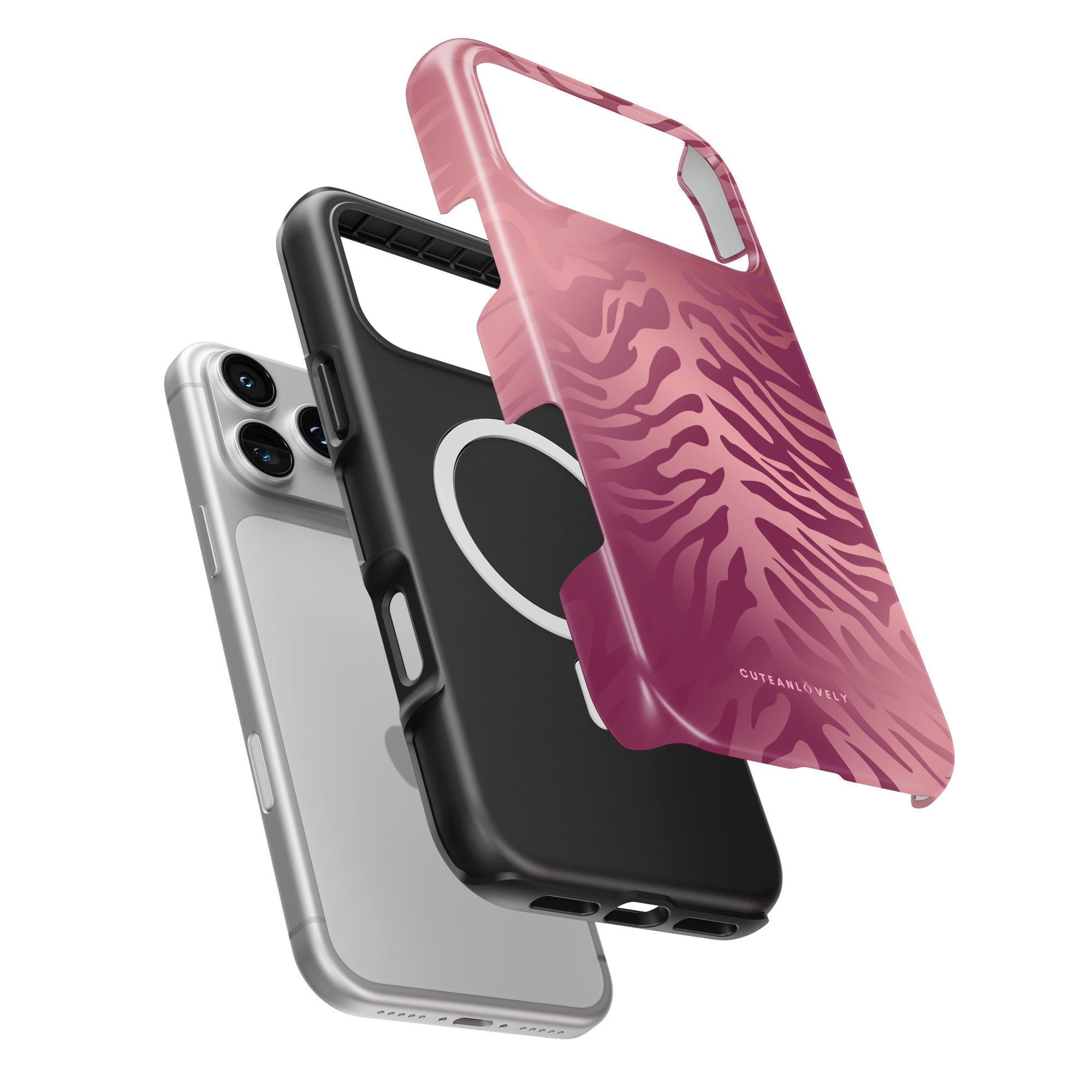 Blush Tiger Print MagSafe iPhone Case Secondary image