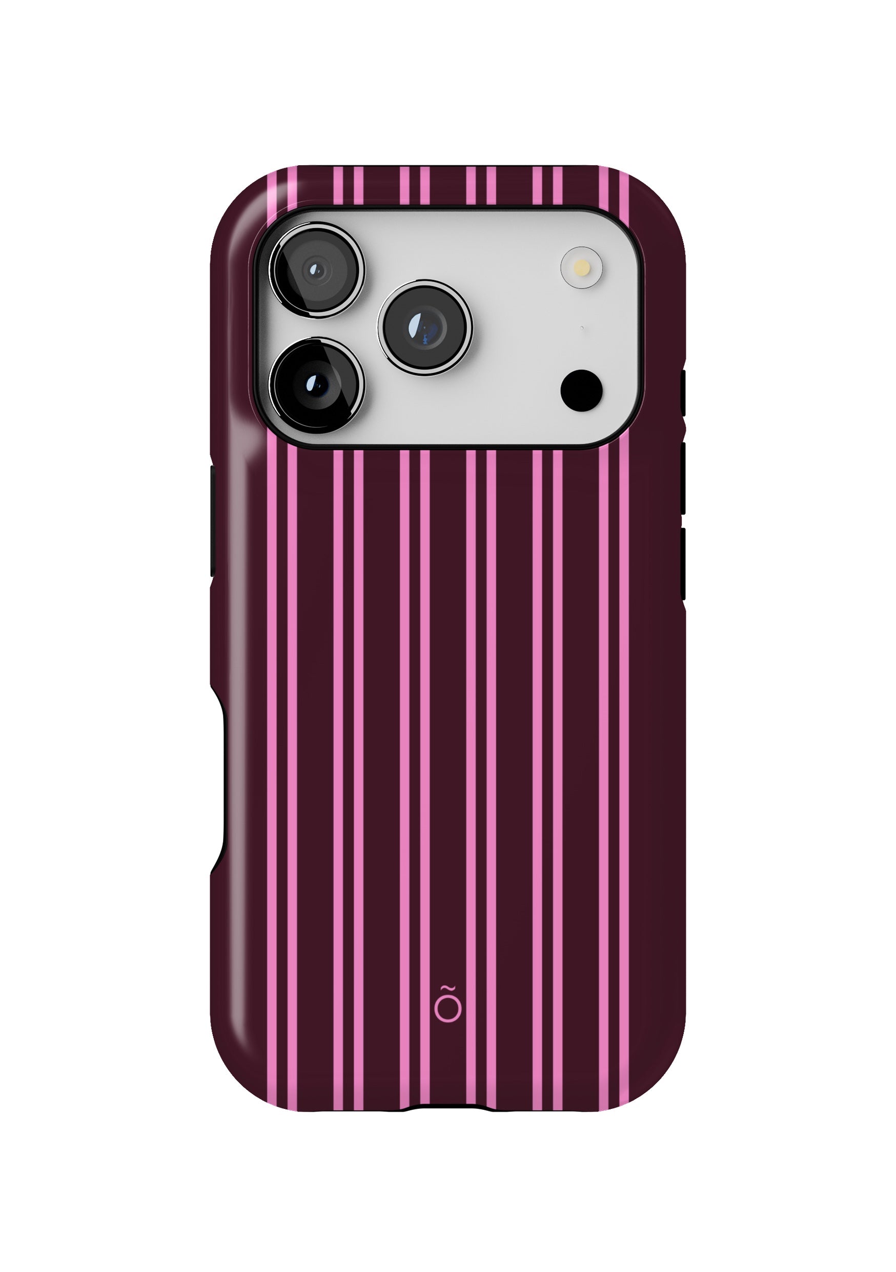 Burgundy Stripe MagSafe iPhone Case Secondary image