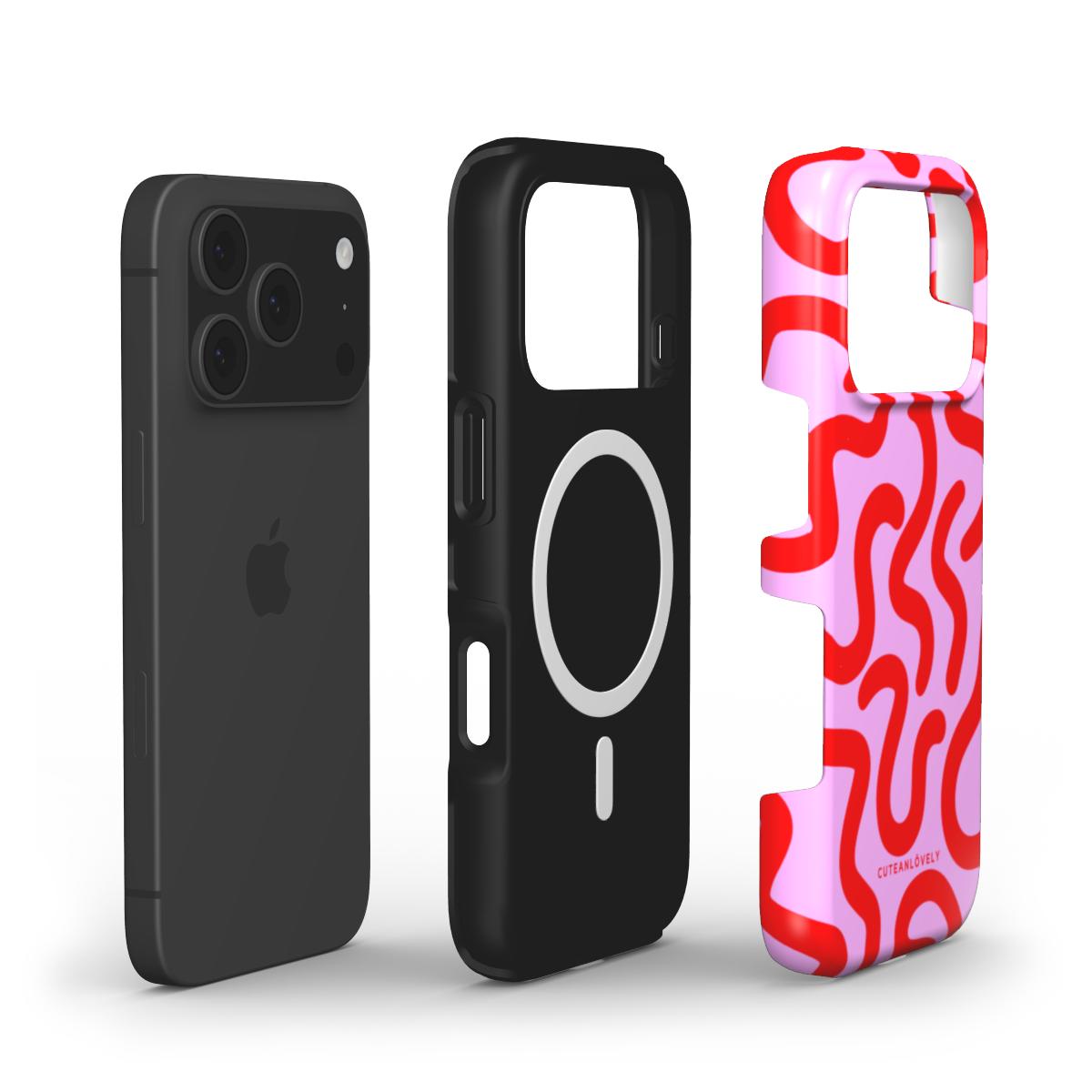 Cherry Squiggle MagSafe iPhone Case Secondary image