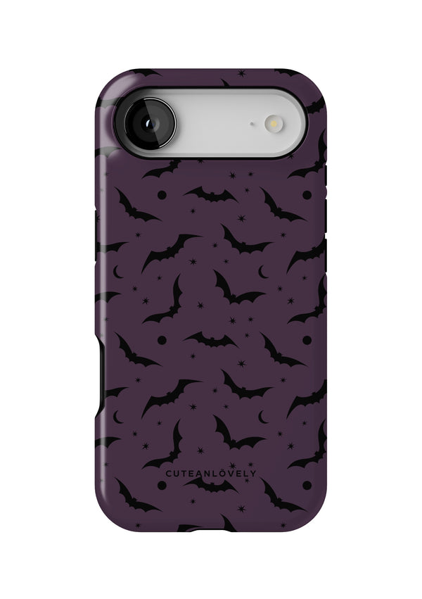CUTEANLOVELY Dark Cherry Bats MagSafe iPhone Case - iPhone 17 Air - Back View