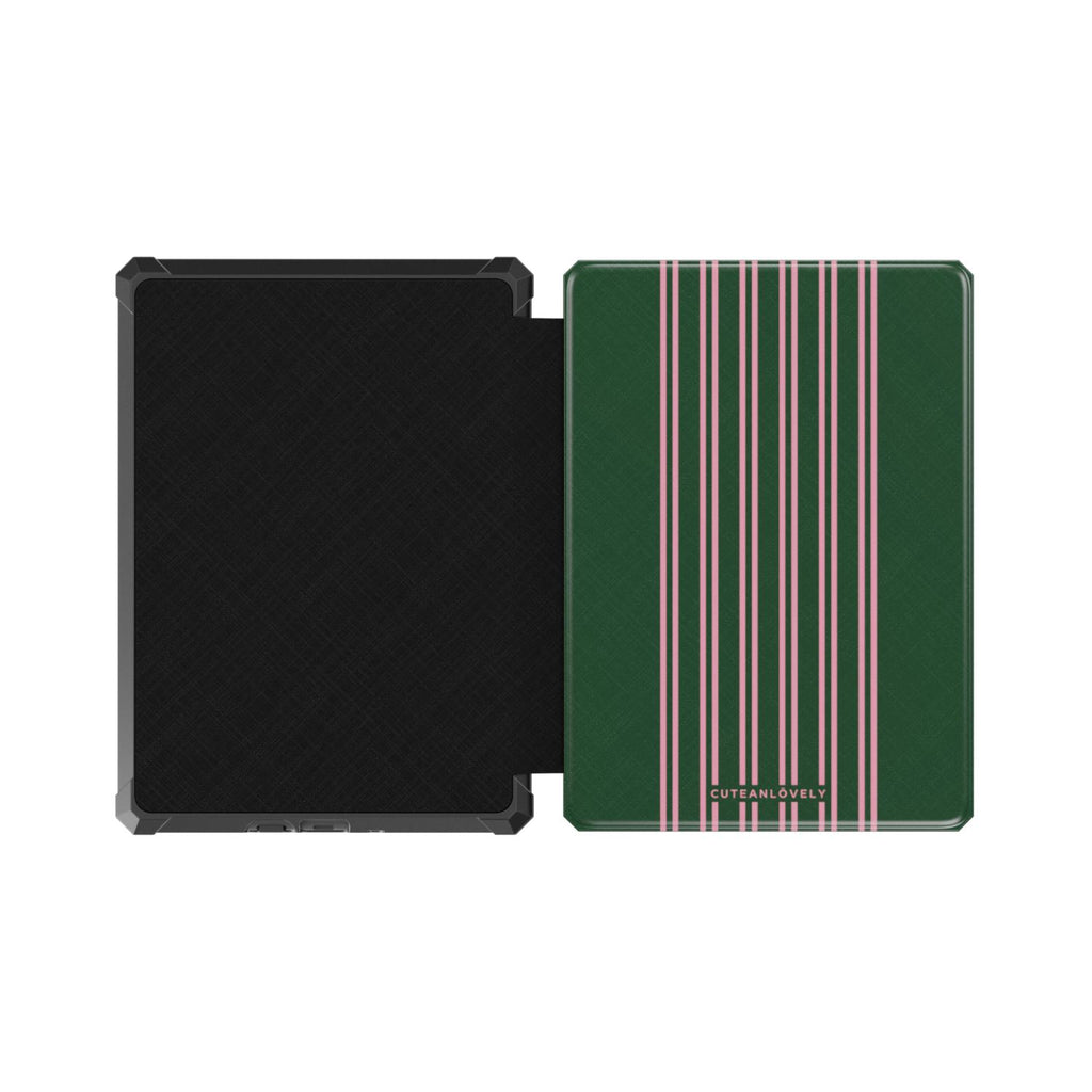 CUTEANLOVELY Forest Stripe Kindle Paperwhite 5 (11th Gen) Case Protective