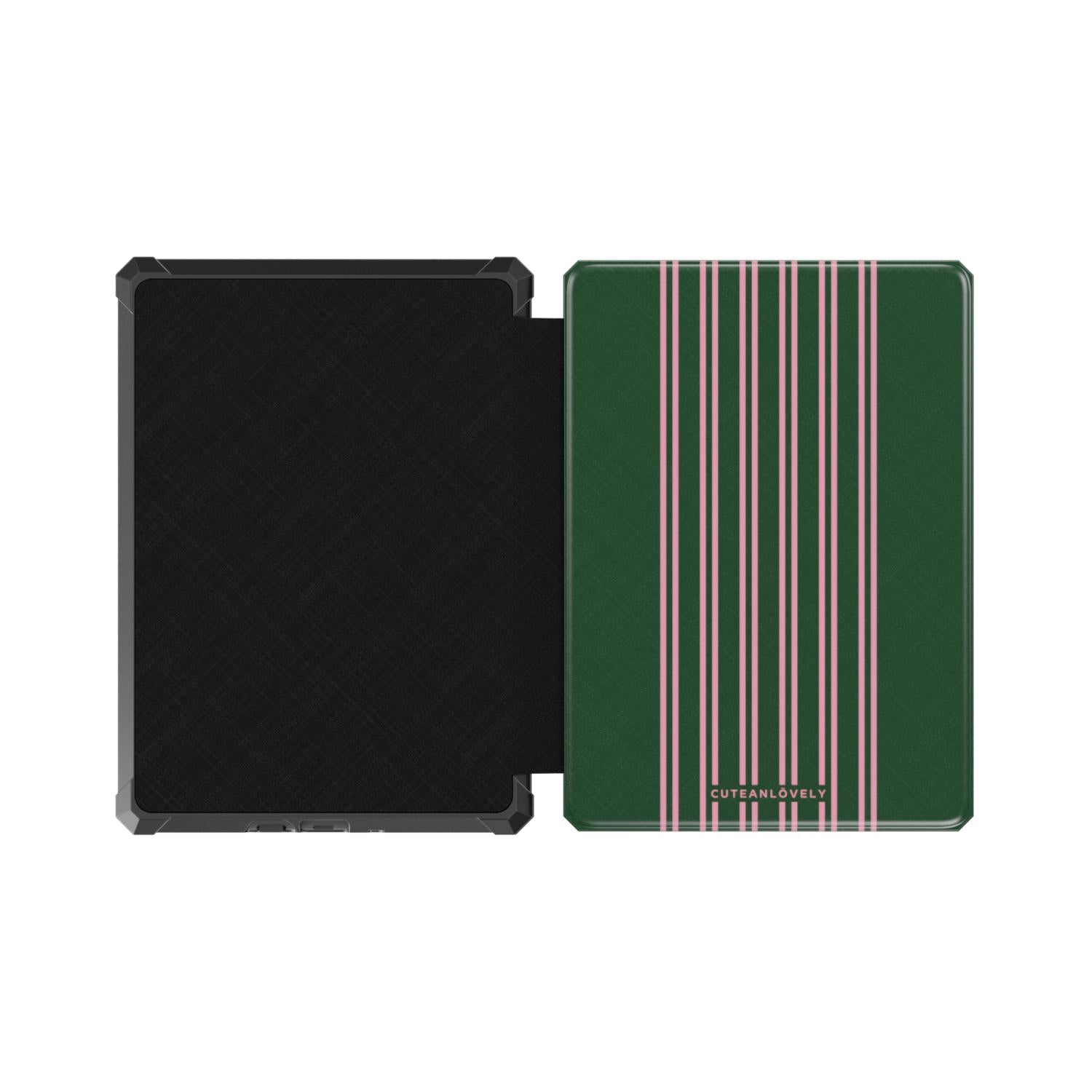 CUTEANLOVELY Forest Stripe Kindle Paperwhite 5 (11th Gen) Case Protective