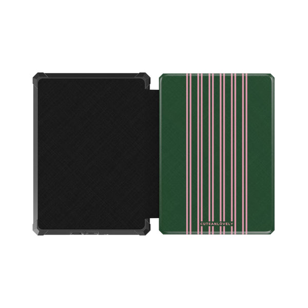 CUTEANLOVELY Forest Stripe Kindle Paperwhite 5 (11th Gen) Case Protective