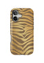 CUTEANLOVELY Golden Zebra Print MagSafe iPhone 17 Case MagSafe Compatible