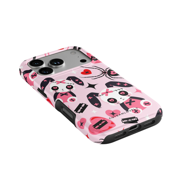 CUTEANLOVELY Gothic Love MagSafe iPhone Case - iPhone 17 Pro - Angled Back View