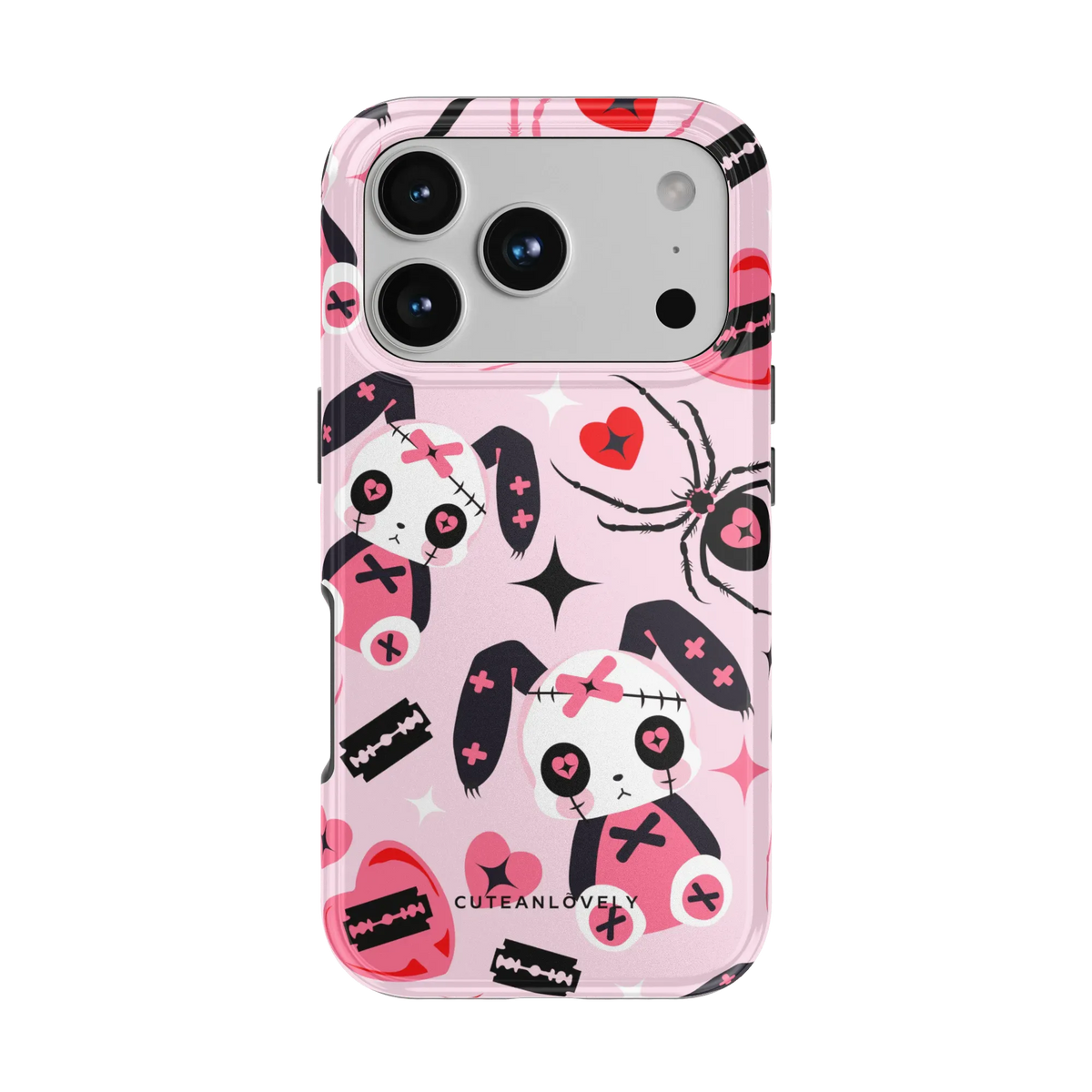 CUTEANLOVELY Gothic Love MagSafe iPhone Case - iPhone 17 Pro - Back View Main image