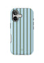 CUTEANLOVELY Mint Stripe MagSafe iPhone 17 Case MagSafe Compatible