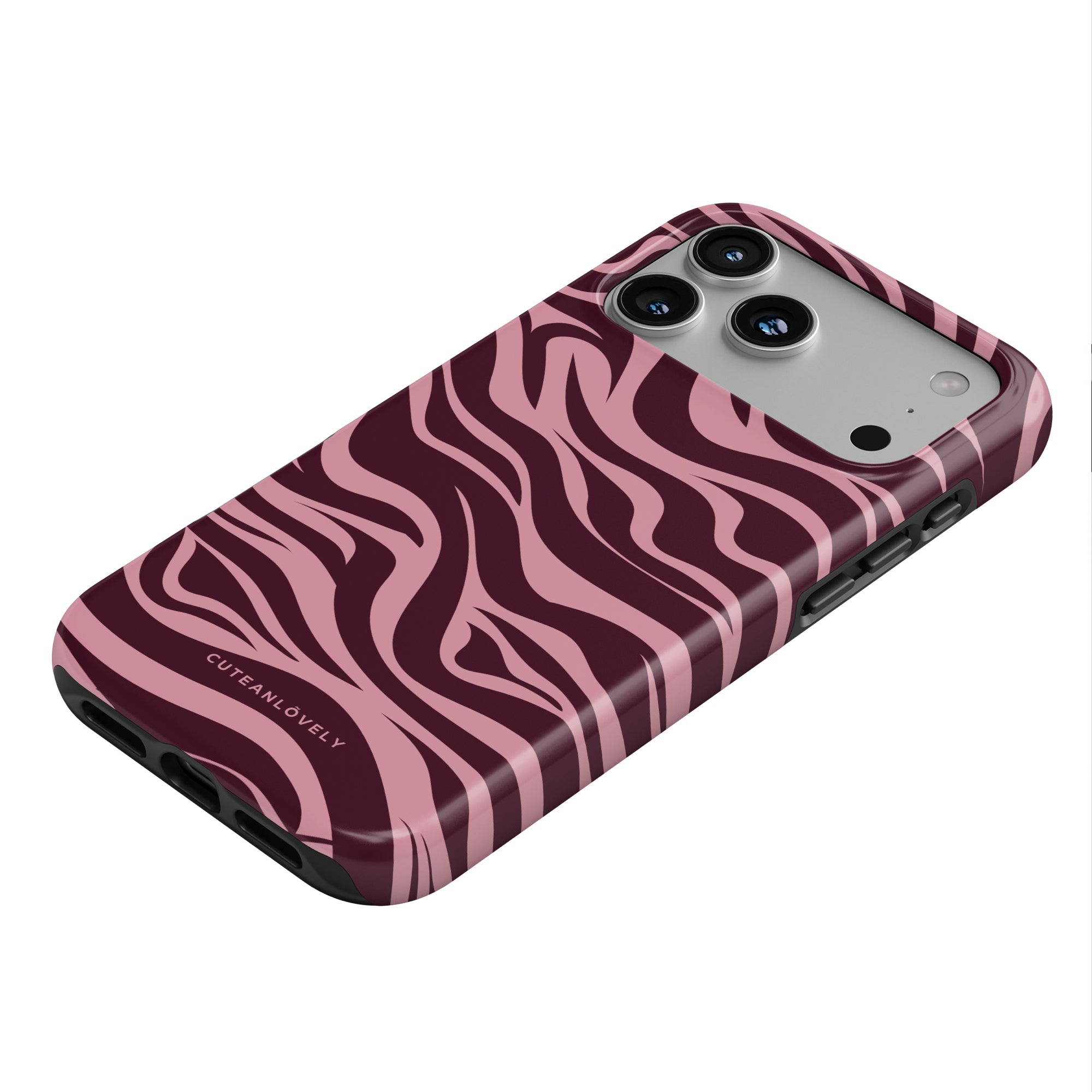 CUTEANLOVELY Mirage Zebra MagSafe iPhone 17 Pro Case MagSafe Compatible Ride Side