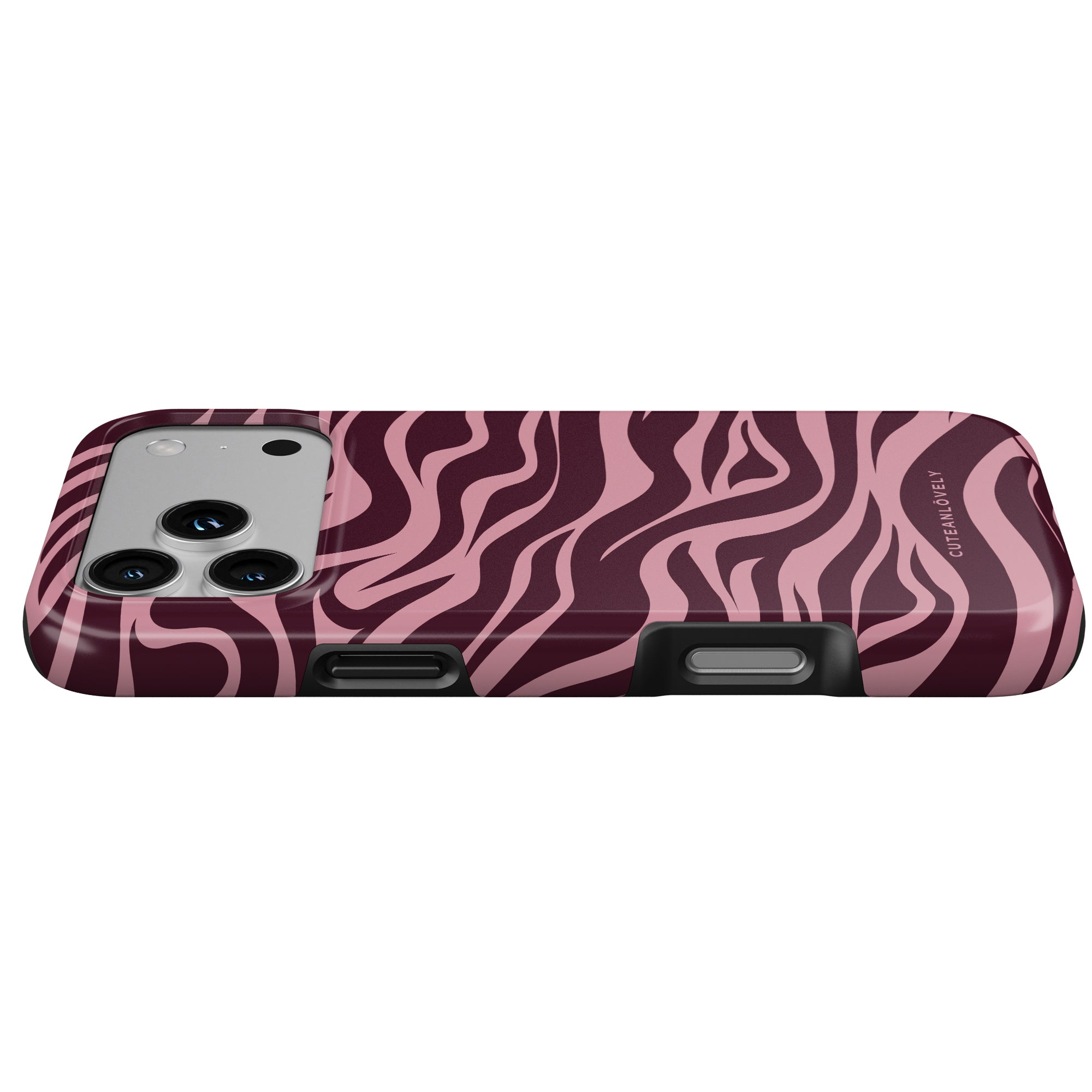 CUTEANLOVELY Mirage Zebra MagSafe iPhone 17 Pro Case MagSafe Compatible Side Buttons