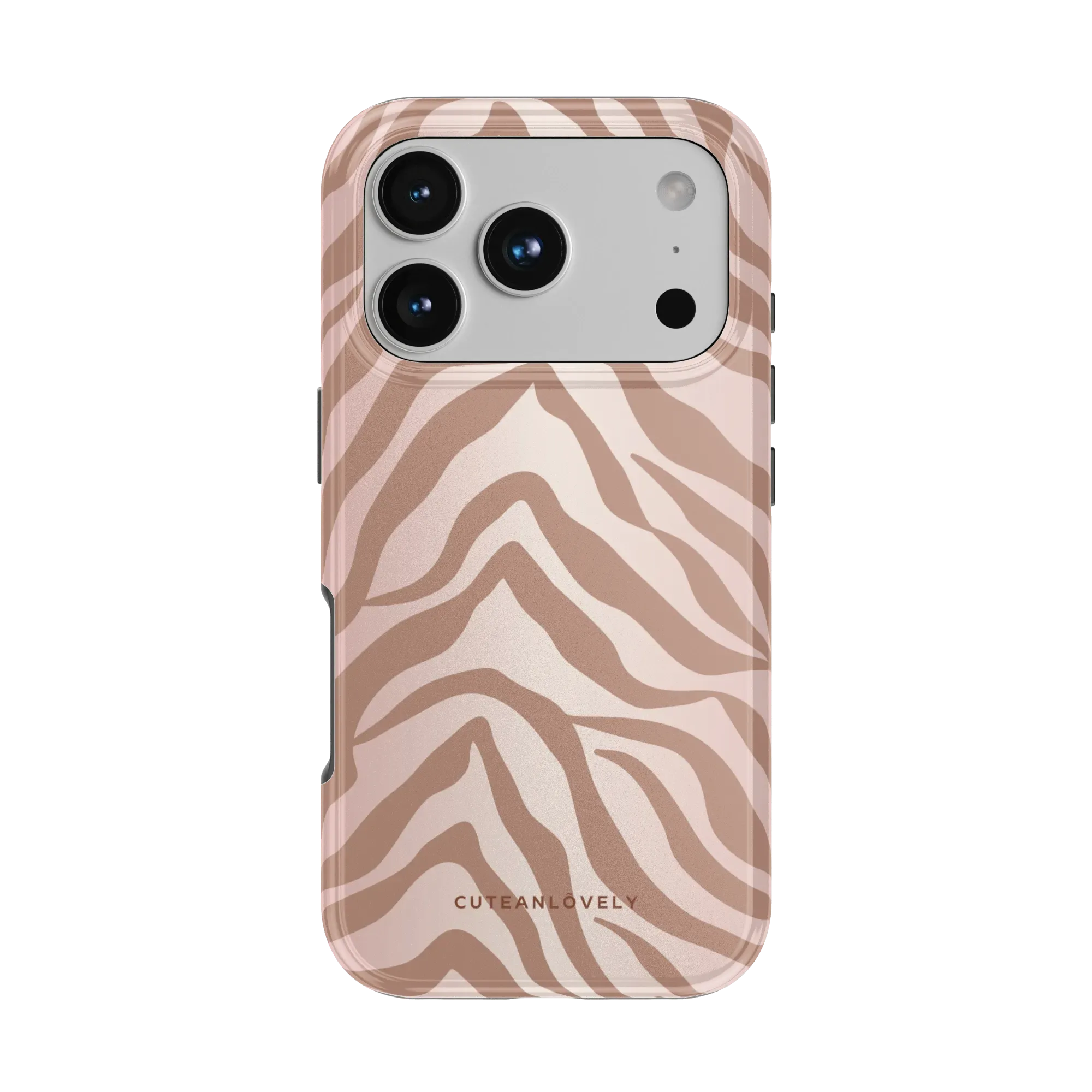 CUTEANLOVELY Ombre Tiger Print MagSafe iPhone Case - iPhone 17 Pro - Back View
 Main image