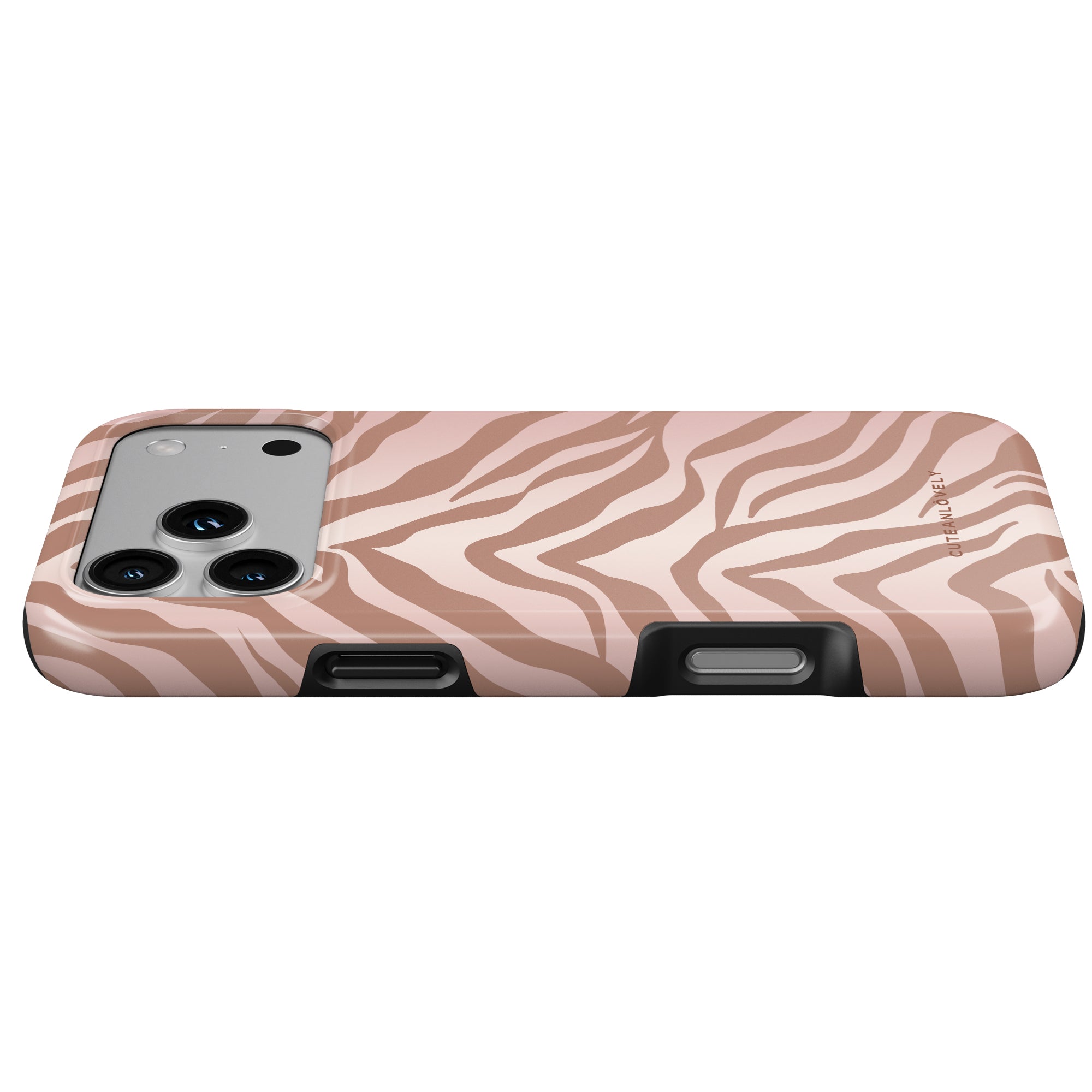 CUTEANLOVELY Ombre Zebra Print MagSafe iPhone Case iPhone 17 Pro Aesthetic