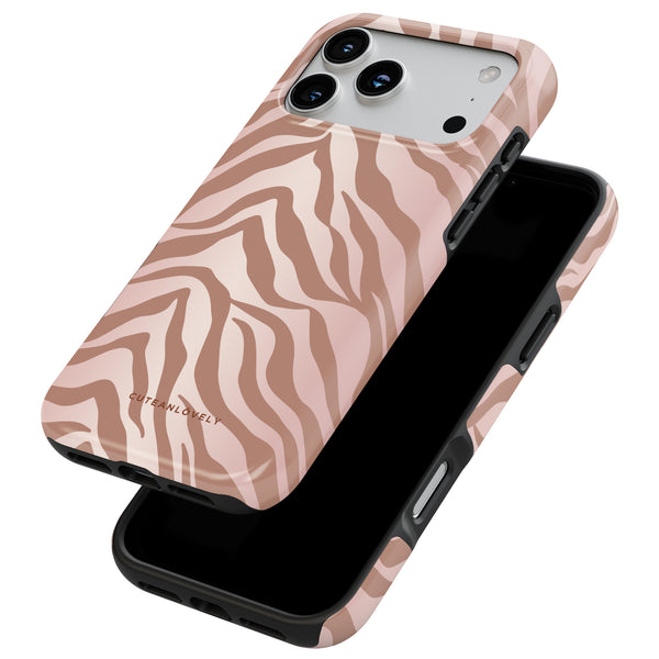 CUTEANLOVELY Ombre Zebra Print MagSafe iPhone Case iPhone 17 Pro Magnetic