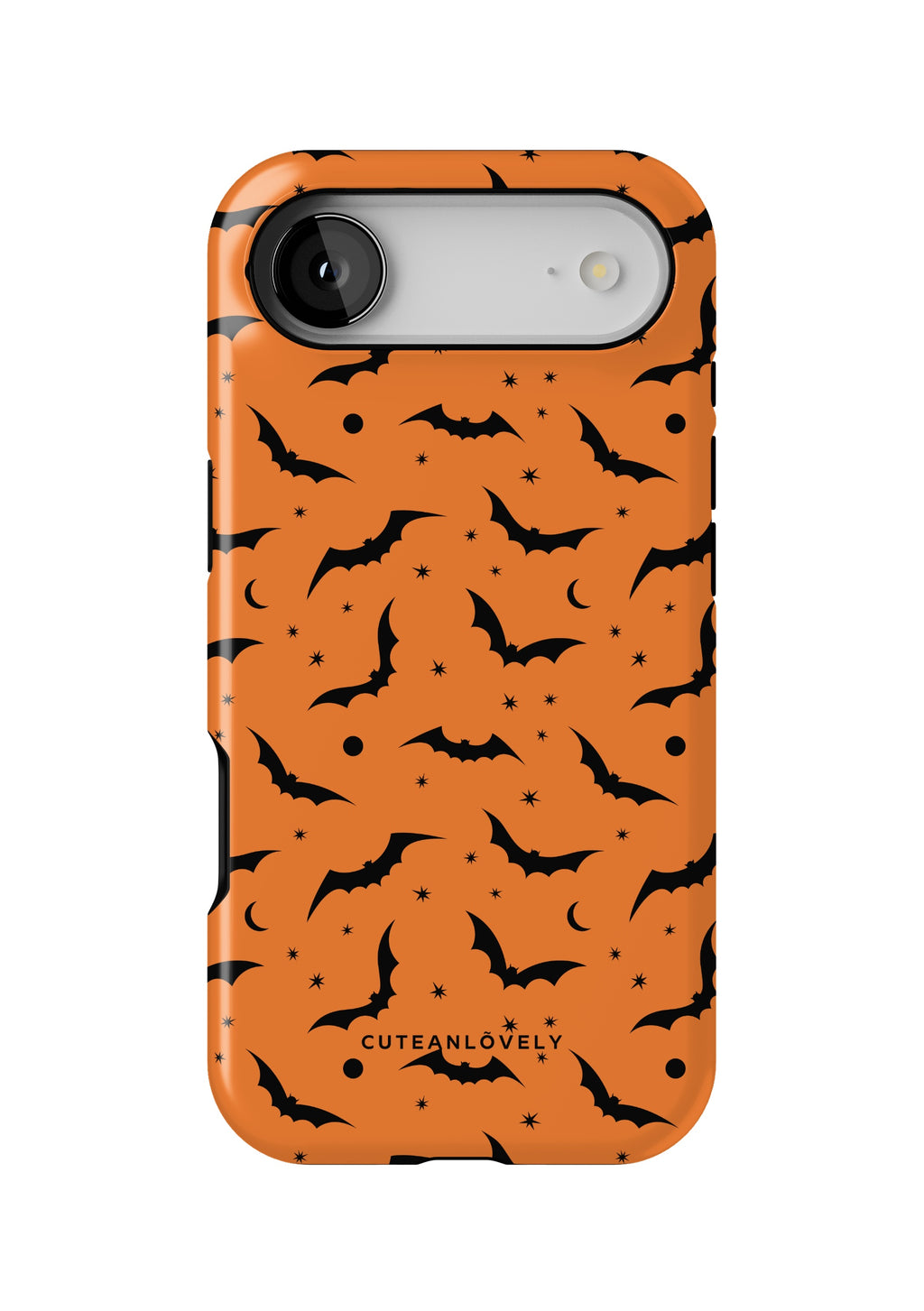 CUTEANLOVELY Orange Bats MagSafe iPhone Case - iPhone 17 Air - Back View