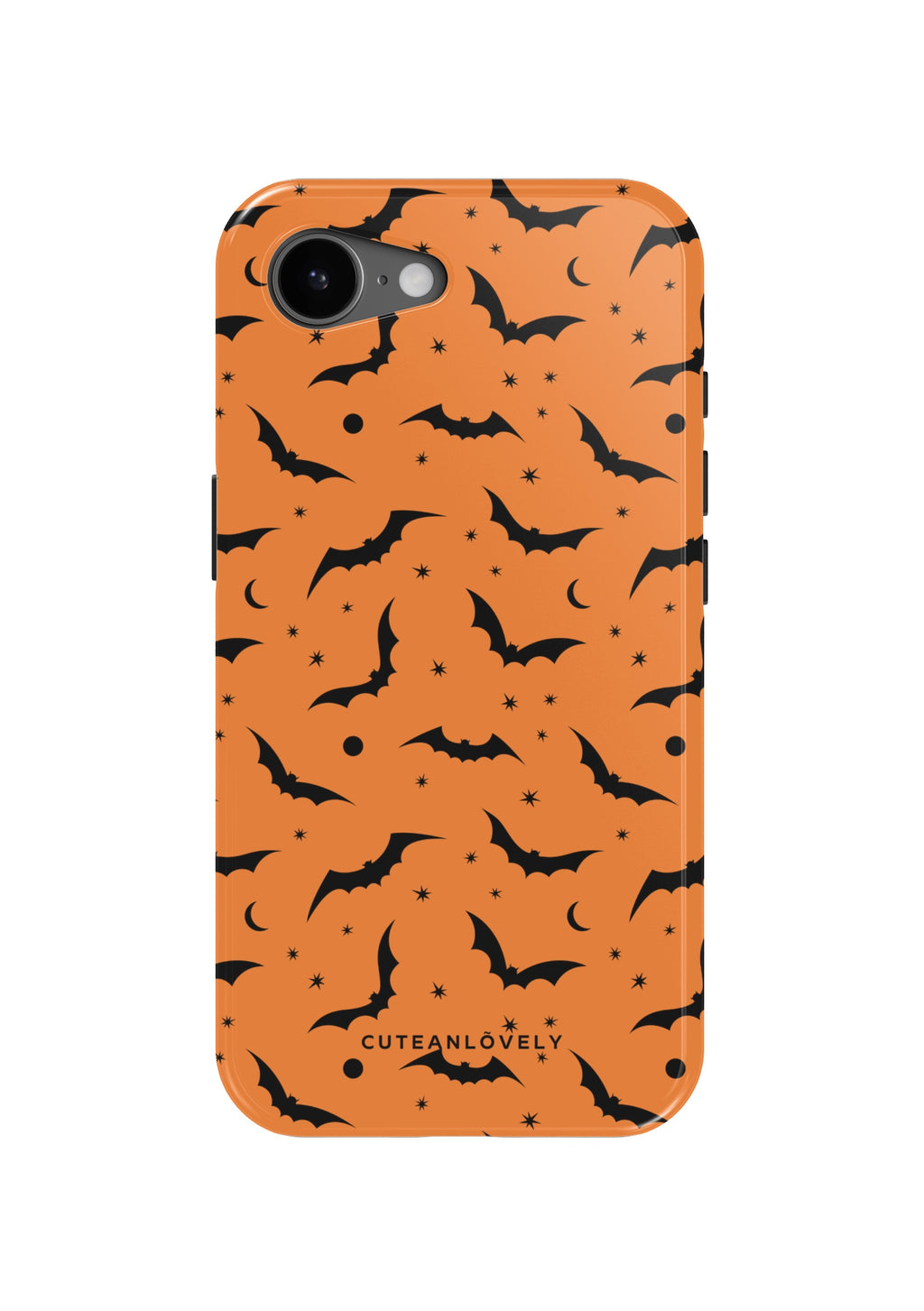 CUTEANLOVELY Orange Bats MagSafe iPhone Case - iPhone 17e - Back View