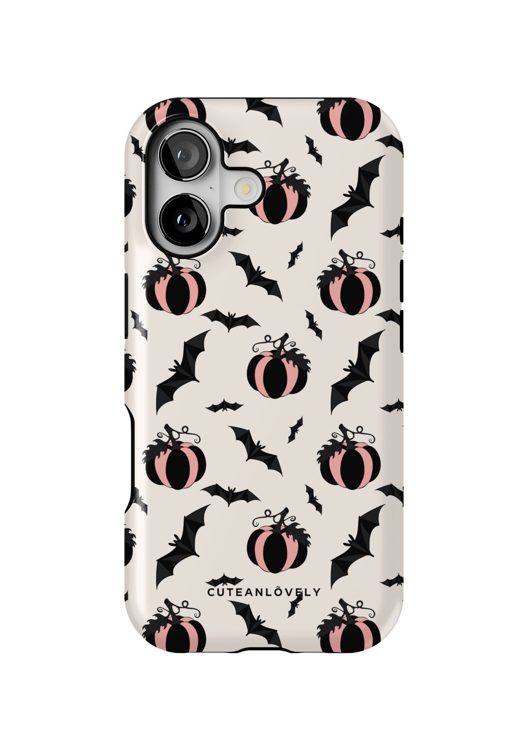CUTEANLOVELY Pumpkin Bats MagSafe iPhone Case - iPhone 17 - Back View
