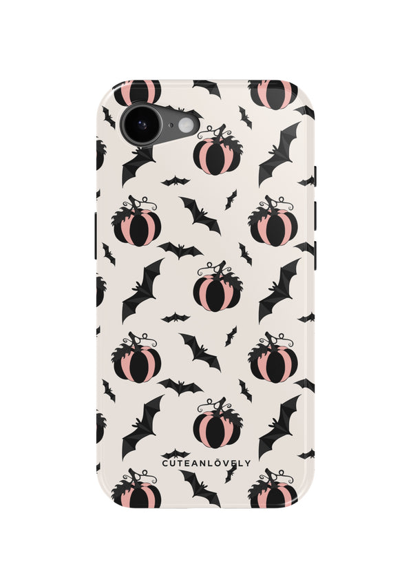 CUTEANLOVELY Pumpkin Bats MagSafe iPhone Case - iPhone 17e - Back View